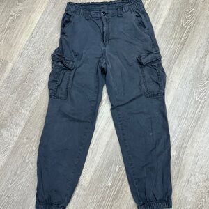 American-eagle-outfitters Women's Black and Grey Trousers